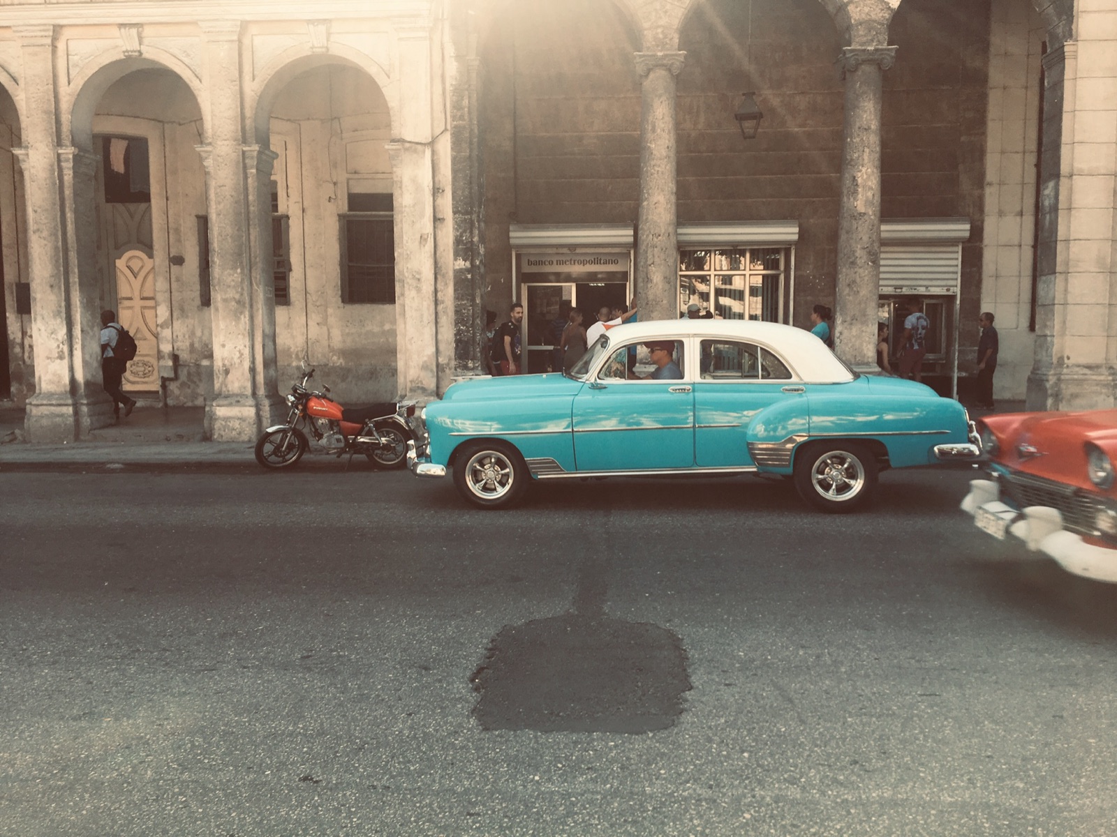 Waiting for a taxi in Havana